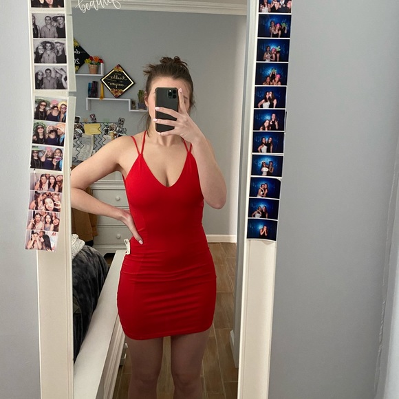 Red Mini Dress Medium - Picture 7 of 7